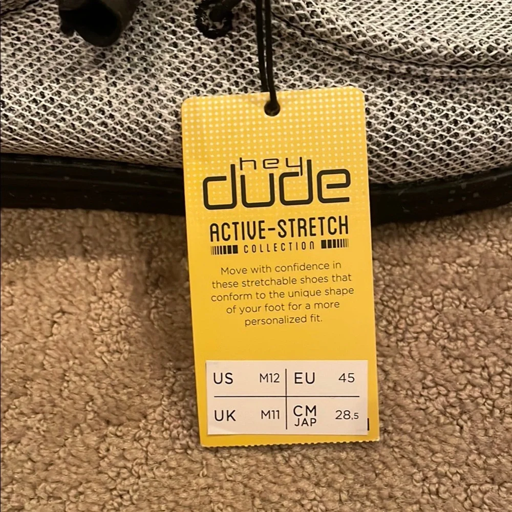 NWT Hey Dude Men’s Gray Loafers - Picture 2 of 7